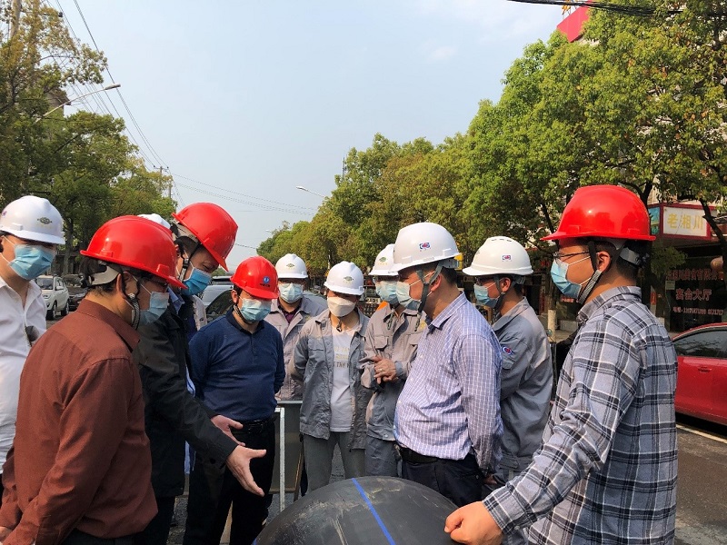 陳先明、周鴻一行到君山污水處理項目檢查指導(dǎo)工作