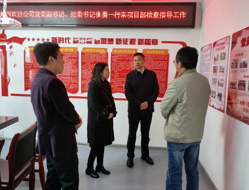 張勇到岳陽中心城區(qū)污水項目部開展黨建工作檢查