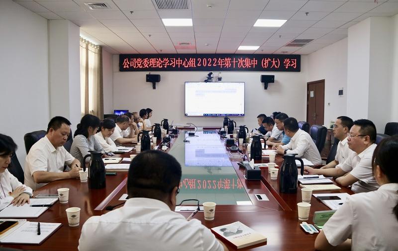 公司黨委理論學(xué)習(xí)中心組舉行第十次集中（擴大）學(xué)習(xí)