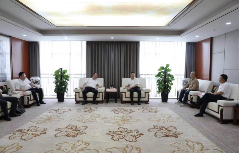 周鴻與湖南輕鹽集團(tuán)黨委副書記、副董事長(zhǎng)、總經(jīng)理李志勇舉行會(huì)談