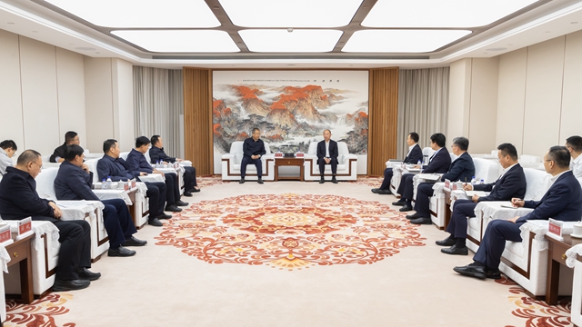 莫鼎革會(huì)見渭南市委副書記、市長(zhǎng)陳曉勇