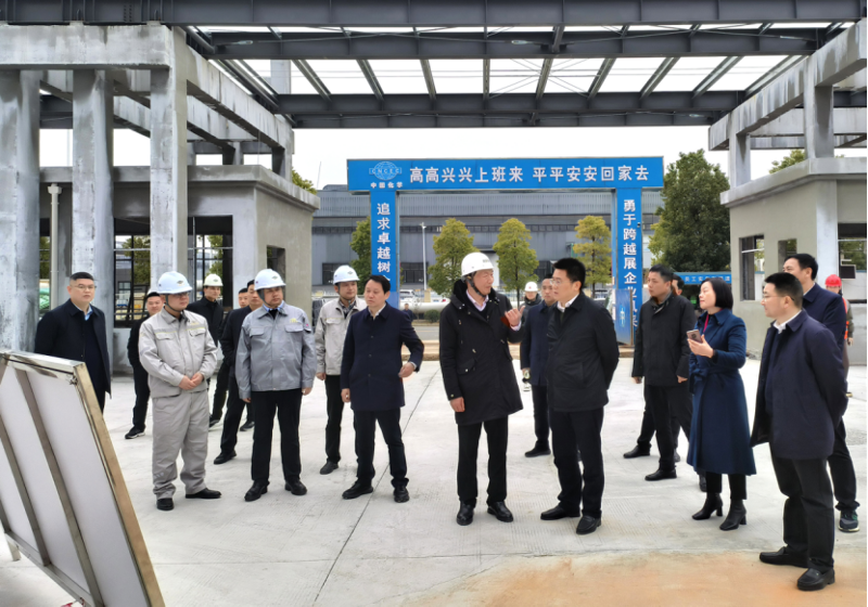 肖湘暉到建筑工程公司科倫、湘盛福諾項(xiàng)目調(diào)研