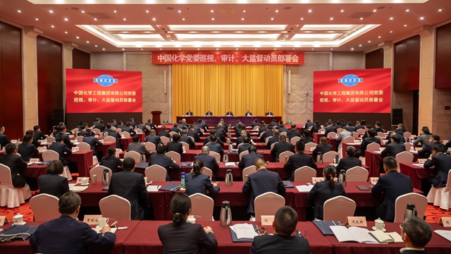 中國(guó)化學(xué)黨委召開(kāi)巡視、審計(jì)、大監(jiān)督動(dòng)員部署會(huì)